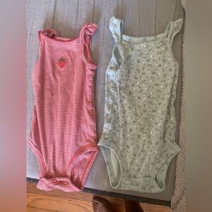 Carter's Red and Green Kids Bodysuits